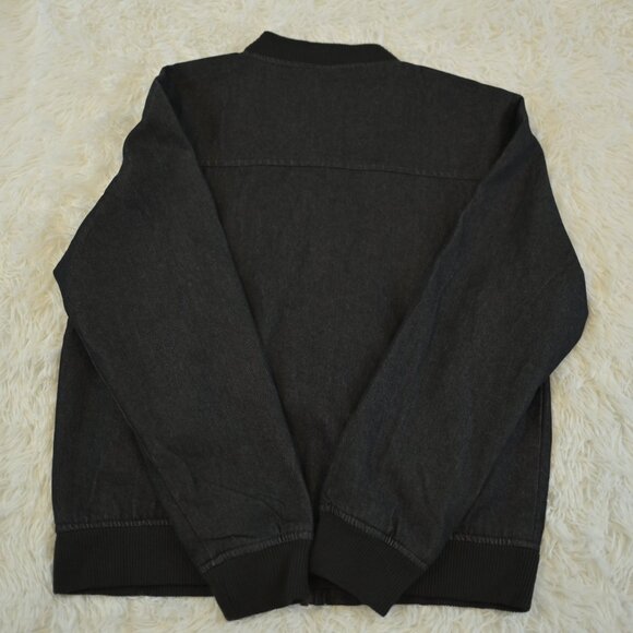 Ring of Fire Black Men's/Teen Denim Lightweight Zip Up Jacket Size L - Picture 3 of 3